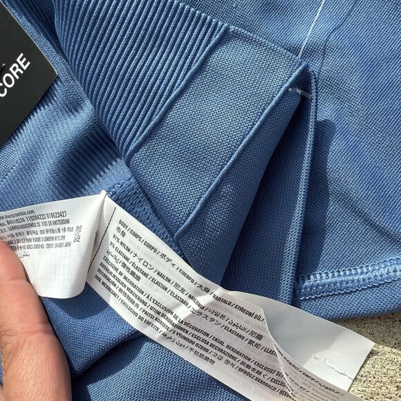 Abercrombie YPB Seamless Core High Waist 7/8 Legging Blue Ribbed NWT $65 Large - Picture 8 of 9